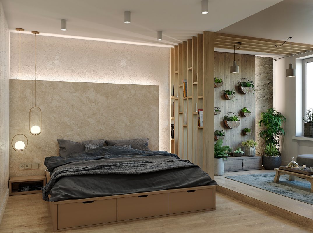 Một số mẫu thiết kế nội thất phòng ngủ 18m2 đẹp