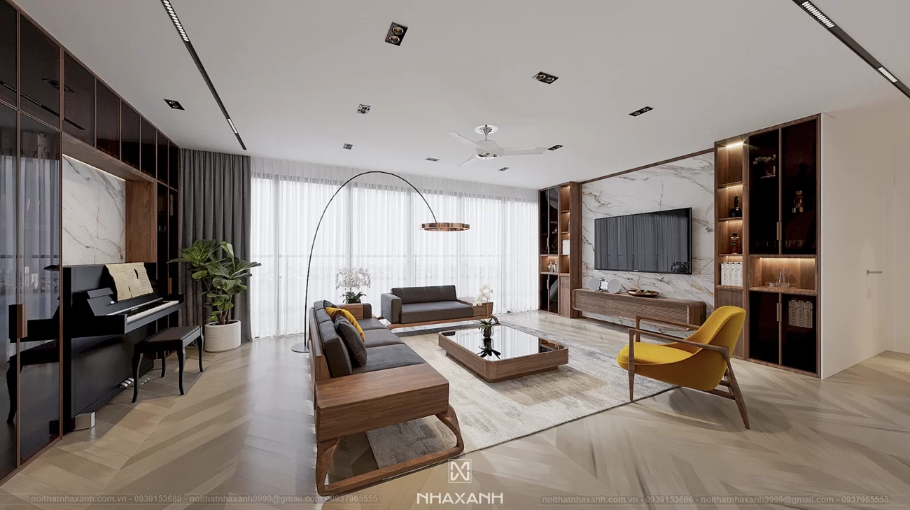 ánh sáng tự nhiên trong thiết kế nội thất tại Thạch Thất