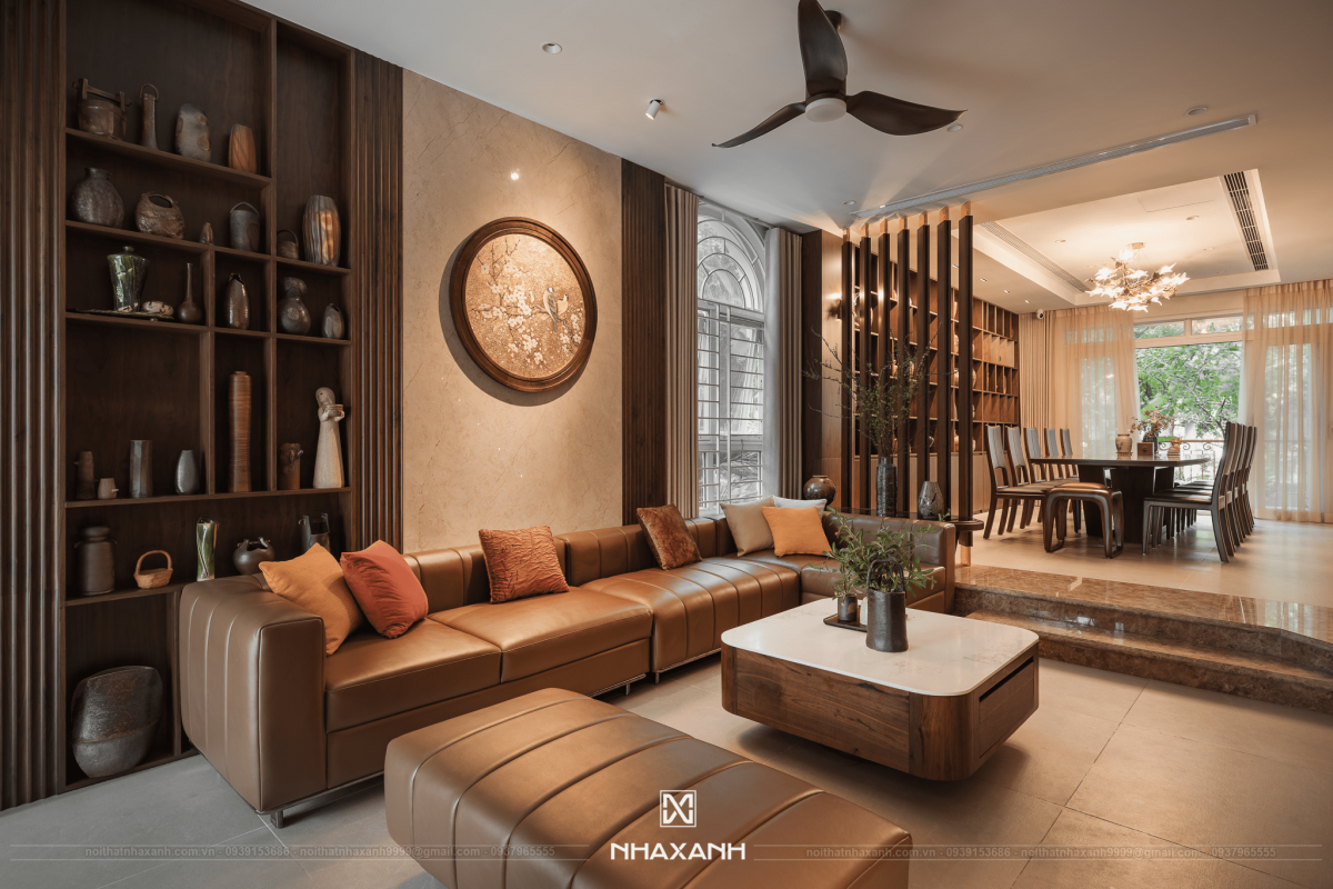 thi công nội thất tại Đống Đa phong cách Đông Dương