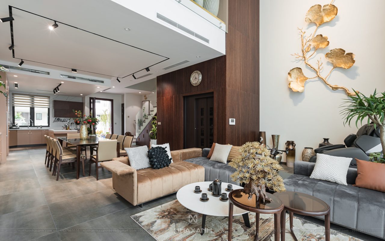 phòng khách mẫu thiết kế nội thất biệt thự Park City