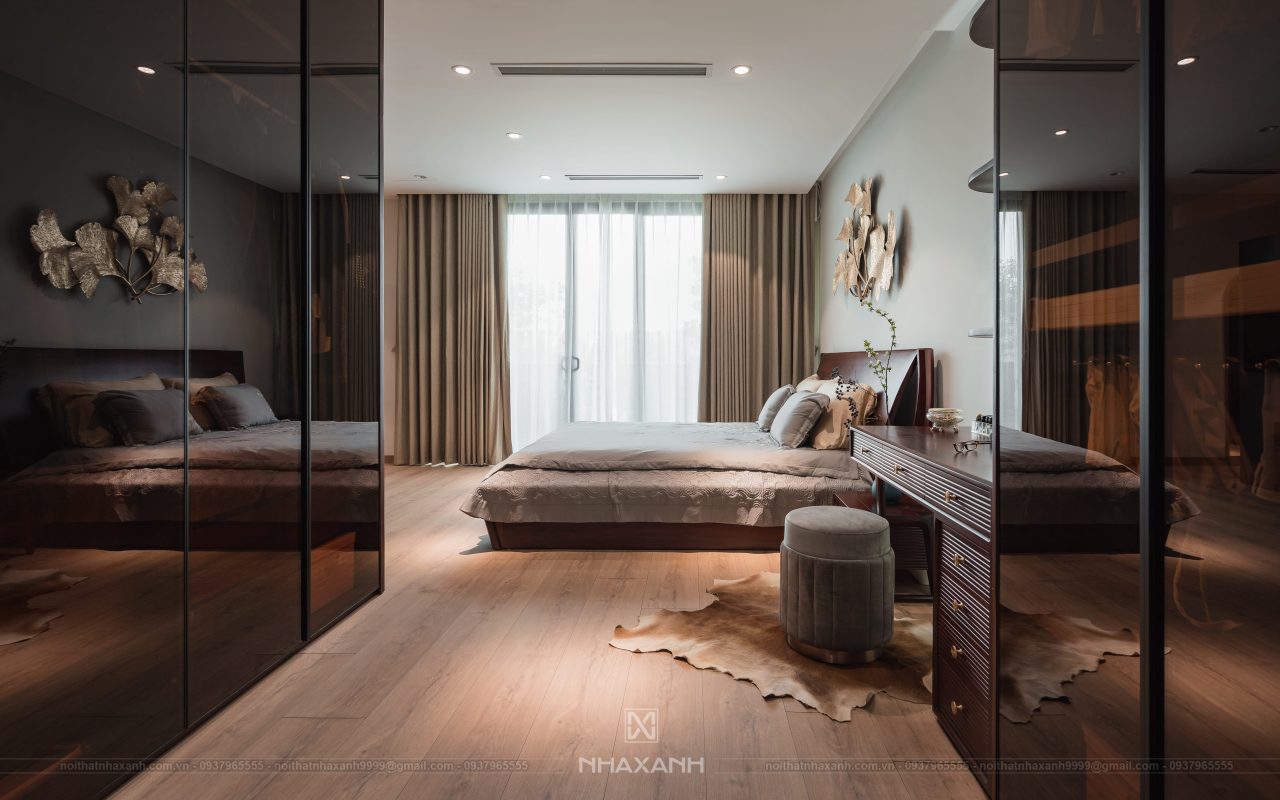 phòng ngủ thiết kế nội thất biệt thự Park City