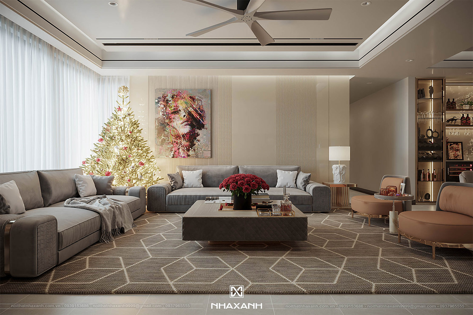 thiết kế nội thất chung cư brg
